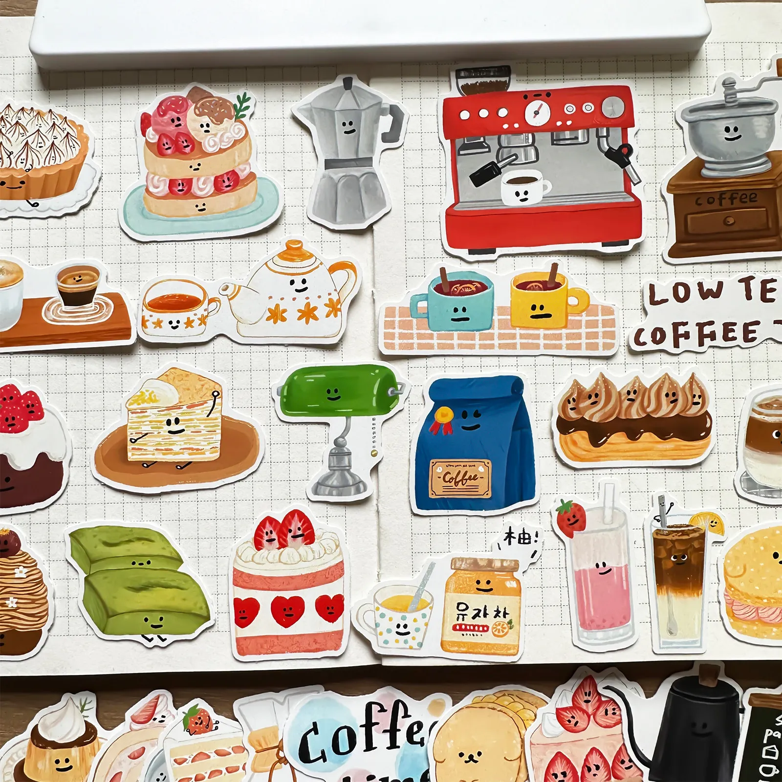 Stiker Makanan Kartun Lucu unt - Coffee Tea Journal ulasan dan harga