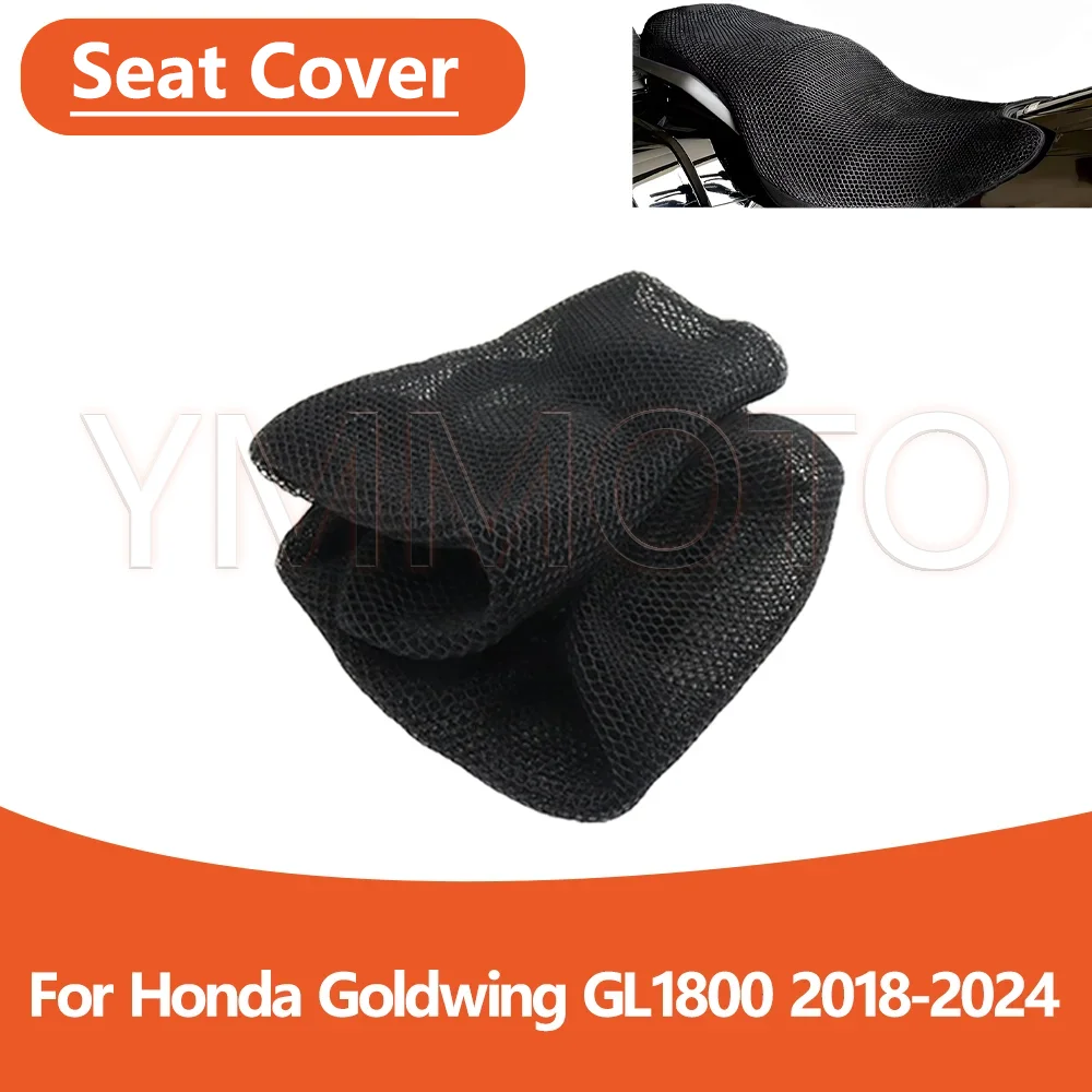 

For Honda Goldwing GL1800 2018-2024 Motorcycle Accessorie 3D Mesh fabric Cushion Breathable Protection Seat Cover