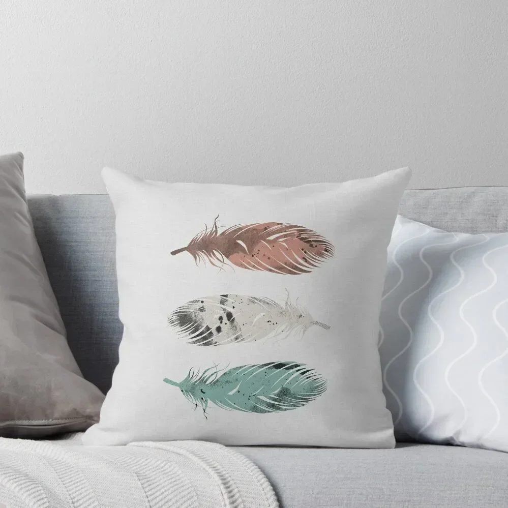 

Pastel Feathers Throw Pillow Cushions For Decorative Sofa covers for pillows Sofa Decorative Covers Sofa Cushions Cover pillow