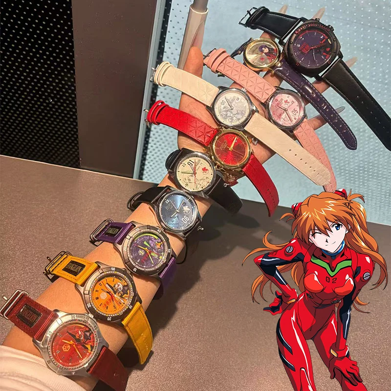 Relógio Original Neon Genesis Evangelion Ime Completion Plan Series, Caixa Surpresa de Anime, Relógio de Pulso Asuka Langley Soryu Ayanami Rei