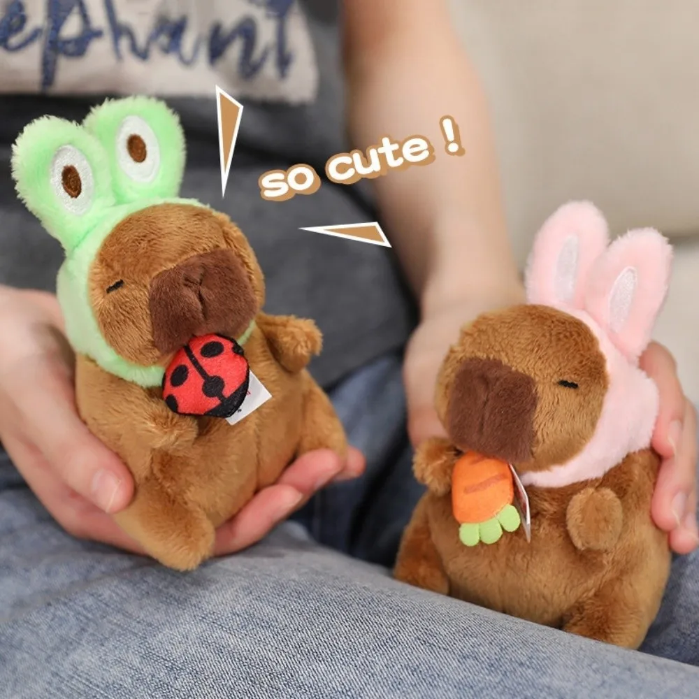 

Plush Doll Keychain Stuffed Shy Cat Dog Keychain Funny Animal Capybara Plush Pendant Soft Cute Plush Doll Pendant Kid Boys