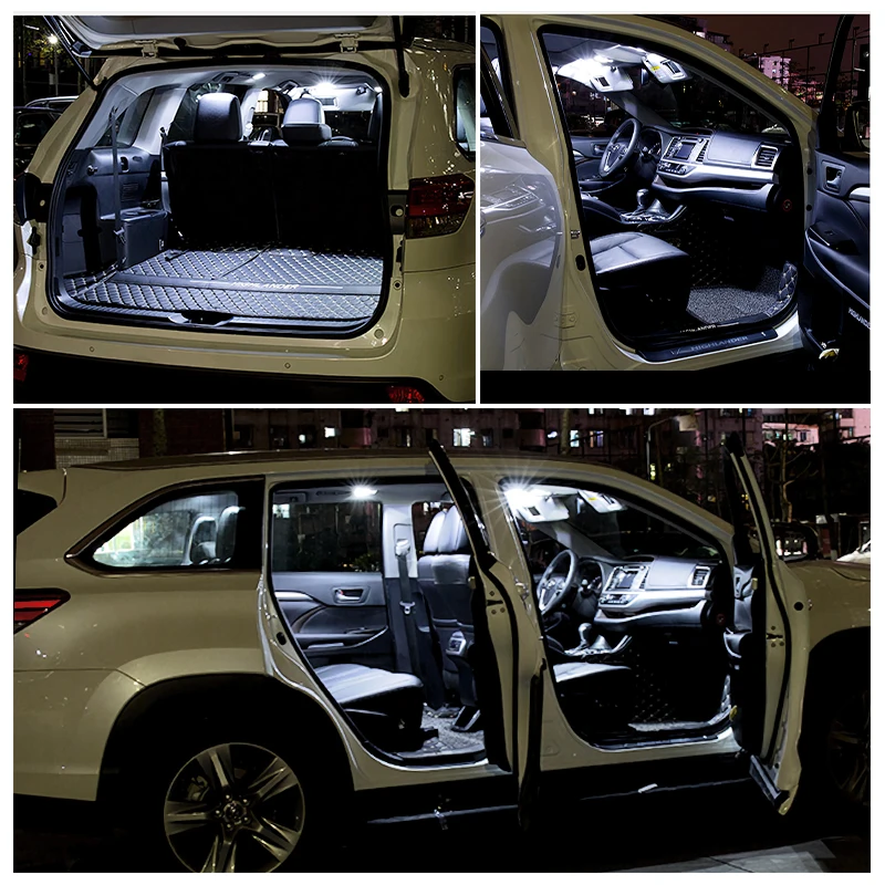 17PCS LED Interior Light Kit for Prado 150 Toyota Land Cruiser Prado 150 2010 2011 2012 2013 2014 2015 2016 2017 2018 2019 2020