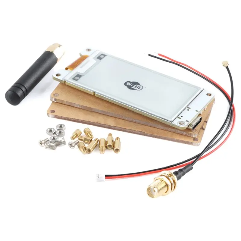 ABFU-Bluebooth SX1262 Lora Wifi ESP32 Wireless Paper Eink Display Meshtastic Smart Price Tag ملصق الرف الإلكتروني