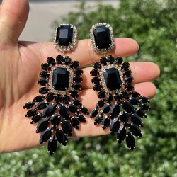 Chrismas Crystal Dangle Earrings For Women Rhinestone Earrings Weddings Ladies Party Fashion Jewelry Accessories Wholesale Gifts