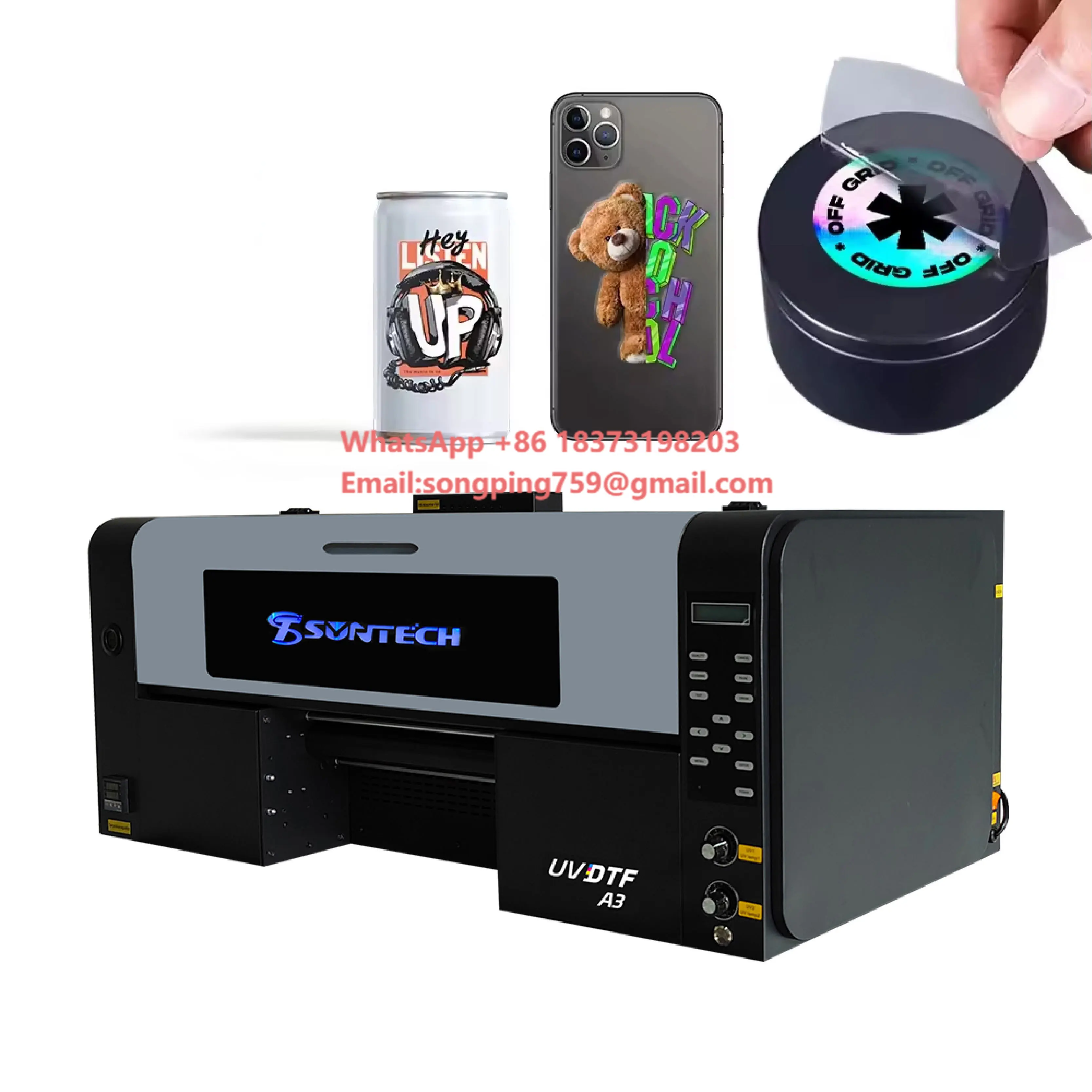 

I3200 30cm UV LED Ink 3D Printer Label Printer With 1-Year Warranty
