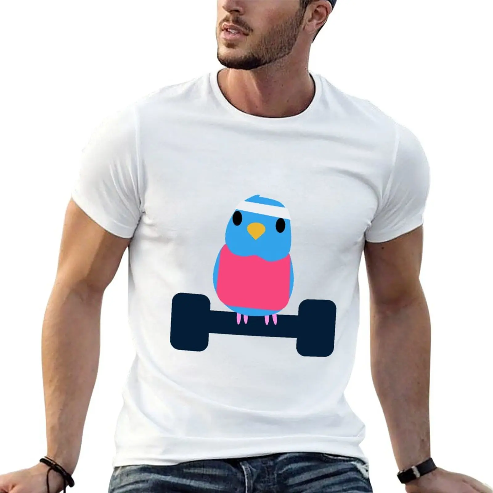 

Workout Budgie T-Shirt t shirts for man cotton t shirts for man graphic vintage funny t shirts cotton T-shirt