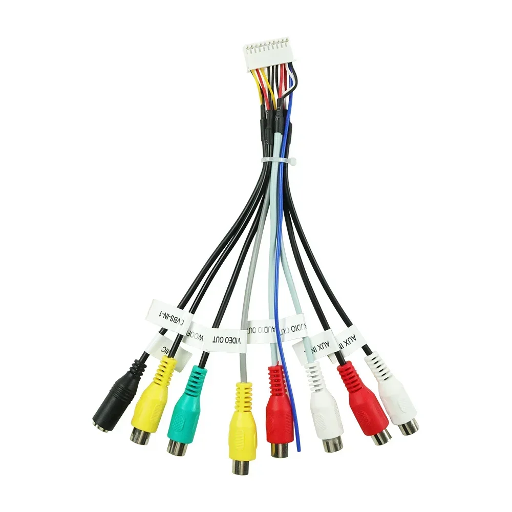 العالمي 20 دبوس متعدد الوسائط الأسلاك المتكاملة تسخير الصوت والفيديو خارج/المدخلات دعم واي فاي لراديو ستيريو السيارة الذكية DVD