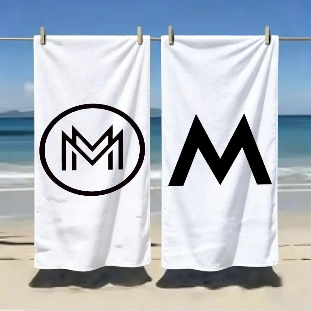 Coffee Brand M-M Stand Towel Microfiber soft Beach Towel for Travel Fitness Sauna Bathing Camping