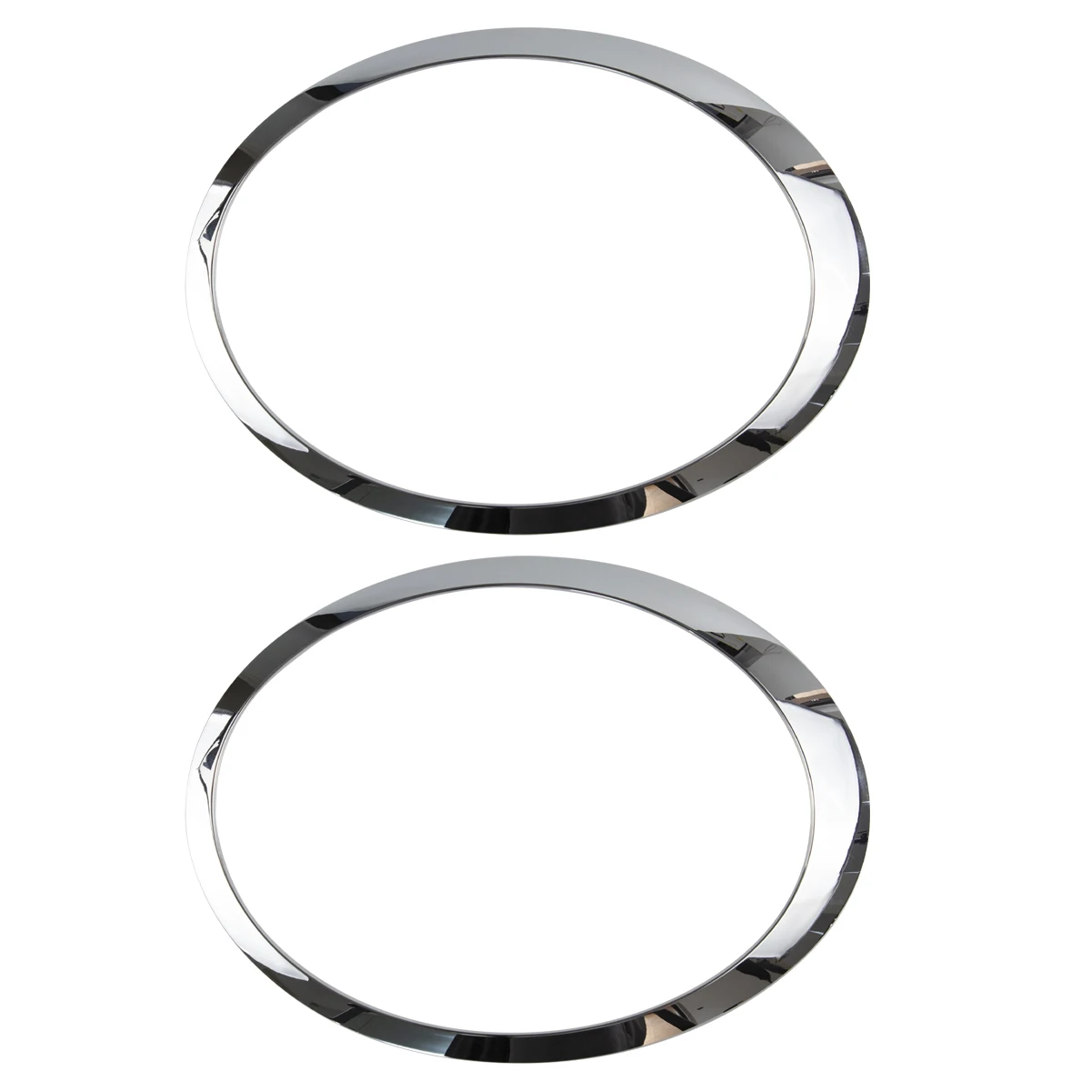 1 Pair For 2007-2015 BMW Mini Cooper R55 R56 R57 R58 R59 Chrome Car Front Headlight Trim Bezel Ring Cover Decor Lamp Frame Kit