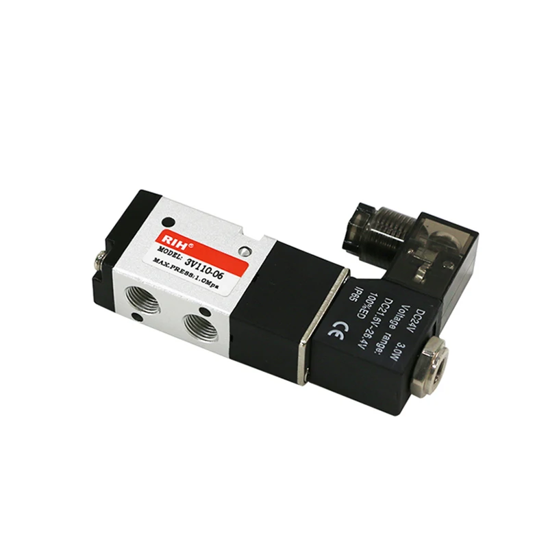 3V series pneumatic solenoid valve 3V110-08 pneumatic control component single control two position three-way solenoid valve