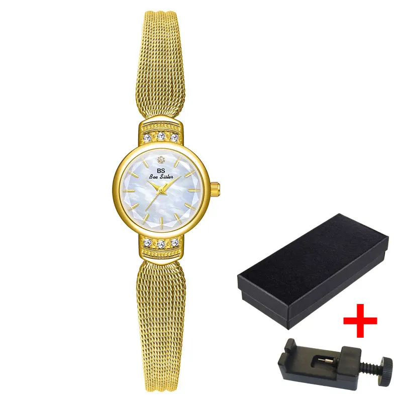 Classic Retro Luxury Jewelry Wheat Ear Watch Strap Unique Rhinestone Women\'s Watch Pointer Gold Silver Waterproof Clock Gift+Box