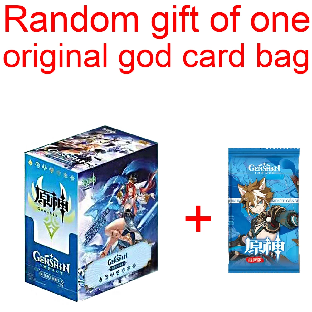 Out Of Print Genshin Impact Cards Anime Game TCG Collection Pack Booster Box Rare SSR Surrounding Toys Children Gift Family