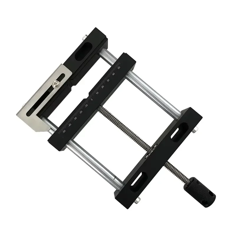 140x320mm Aluminium Flat Tongs Vice Vise Fixture Flat Tongs Screw Parallel-jaw Vice Plain Vise QGG for DIY Wood Metal Working