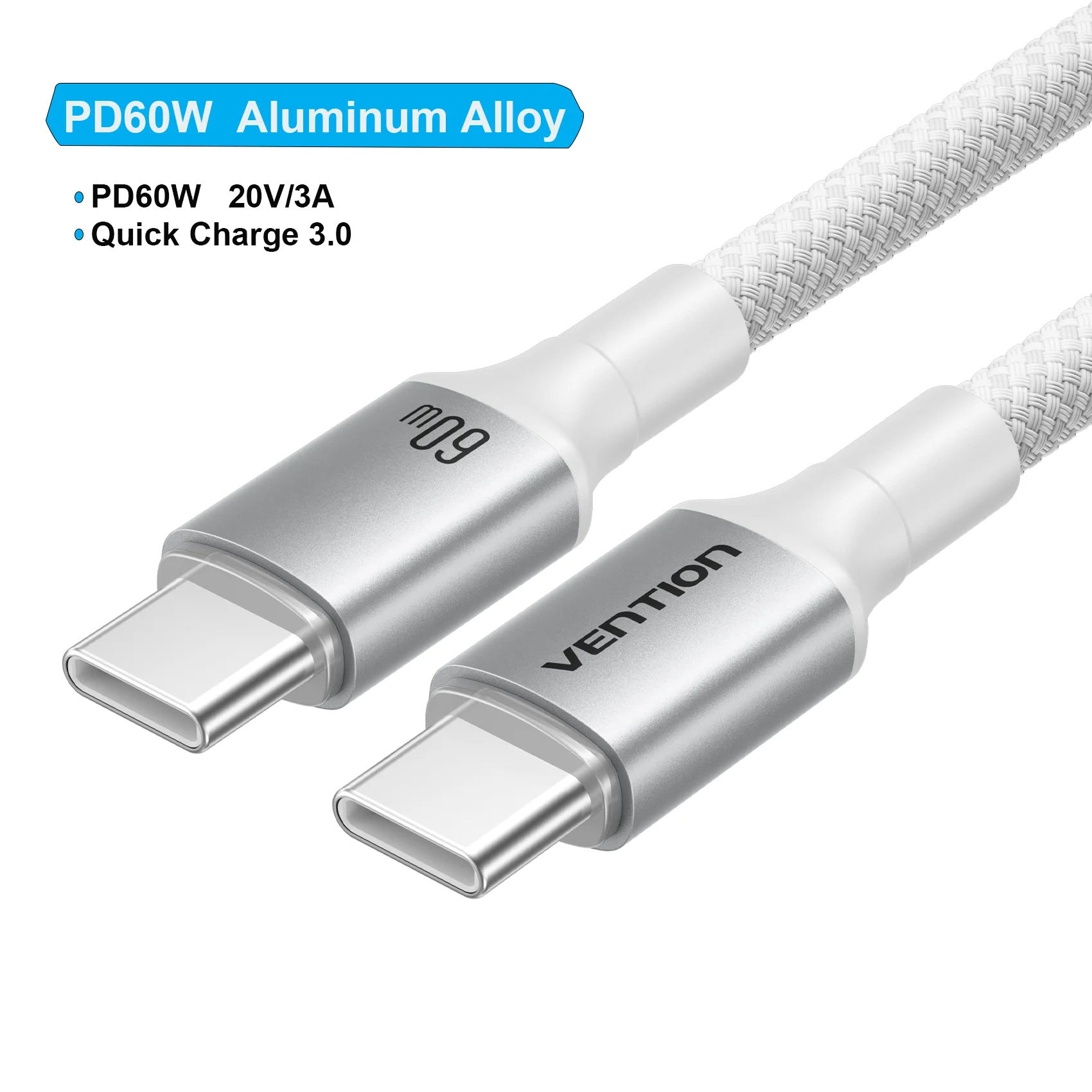 Vention 100W USB-C Kabel USB-C auf Typ-C PD3.0 Schnellladekabel Typ-C Datenkabel für MacBook iPhone 17 16 15 Samsung S24 S25 Xiaomi 17