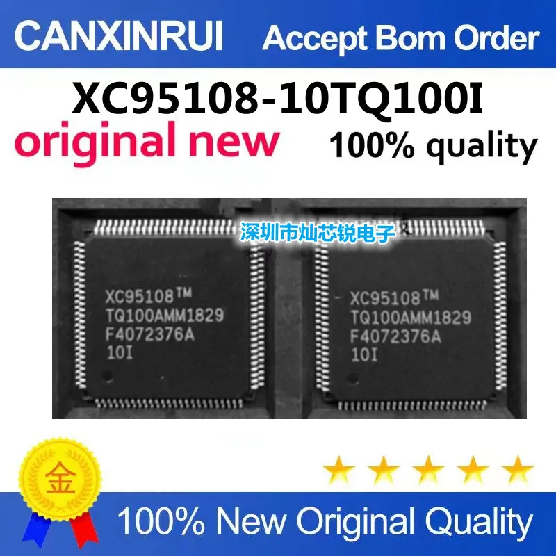 New original XC95108-10TQ100I XC95108-10TQ100C QFP100 package can be matched with a single one