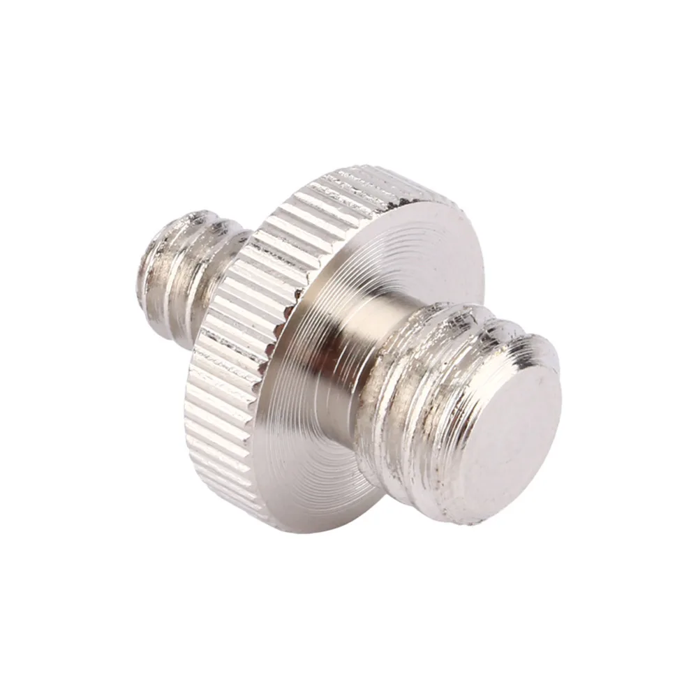Adattatore per vite in metallo filettato maschio da 1/4 "maschio a 3/8" per supporto per treppiede per fotocamera DSLR SLR supporta accessori per fotocamere da 3/8 pollici