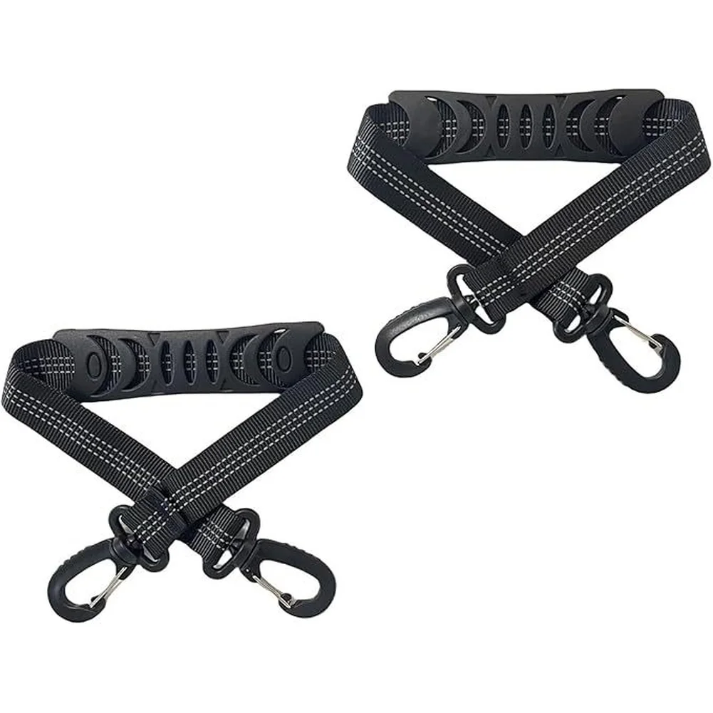 Nylon Heavy Duty Ski Boot Carrying Straps 2 Pack with 360 Degree Rotating Buckle for Snowboard Inline and Ice Skates