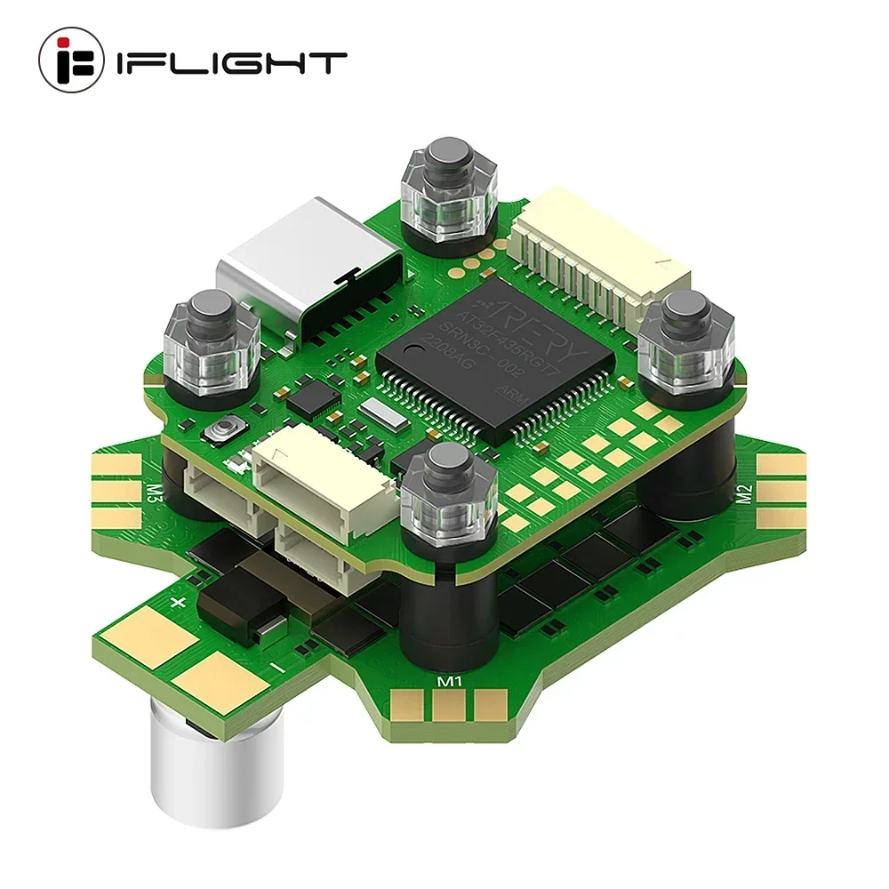 

Контроллер полета IFlight BLITZ Mini ATF435 с BLITZ Mini E55R 4-в-1 2-6S ESC/5,8 ГГц, 600 мВт, регулируемый VTX для RC FPV Drone