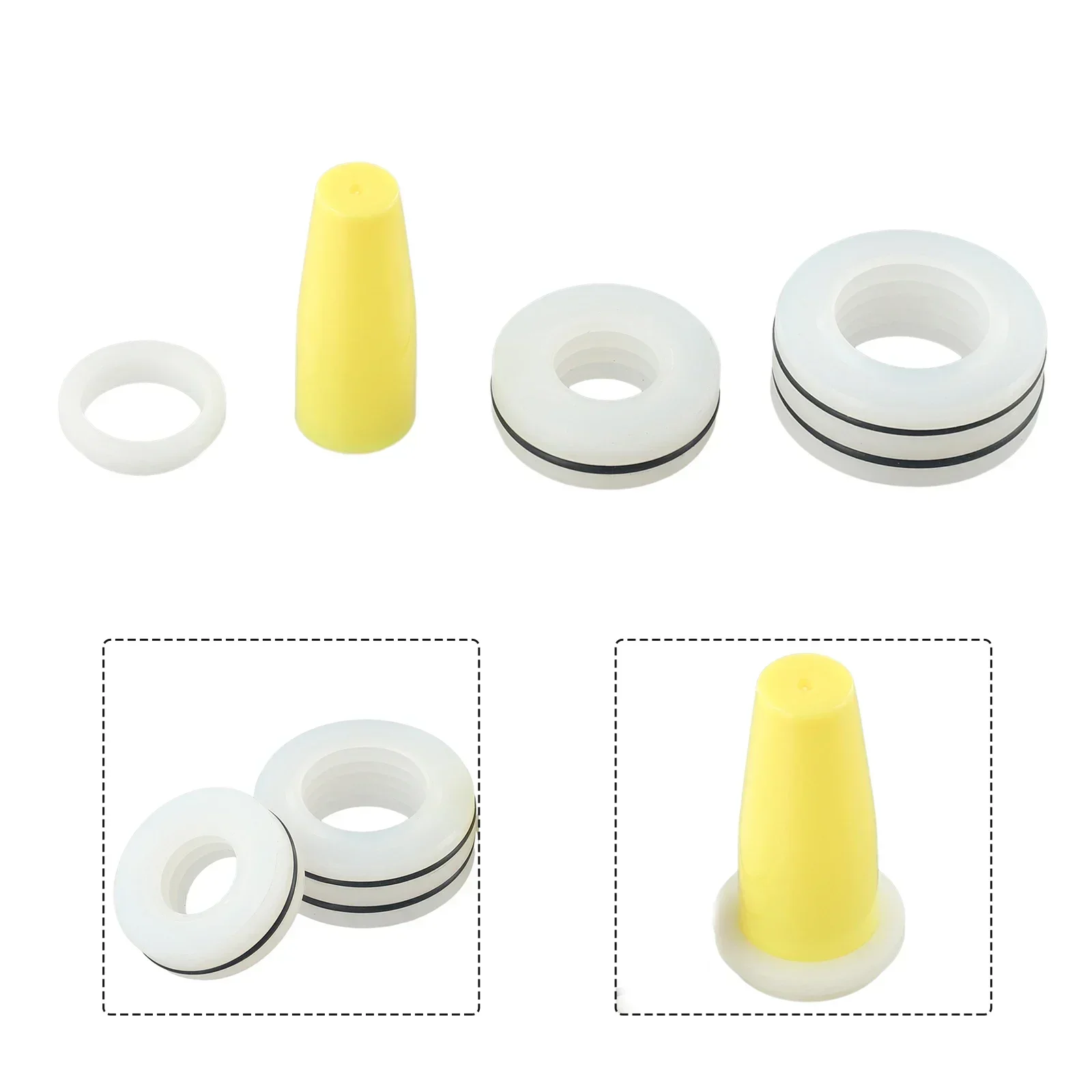 Supplies Seal Repair Kit Airless Sprayer Fittings 1 Kit For 440 450 Series Ordinary Seal Plastic Replacement White