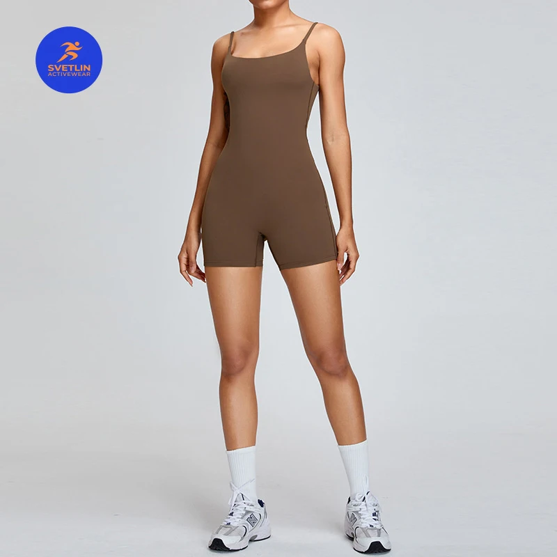 SVETLIN EU US Size Luxury Quality Jumpsuit Sports Spring Summer Dance Yoga Camisole Women High-Intensity Fitness Sports Bodysuit
