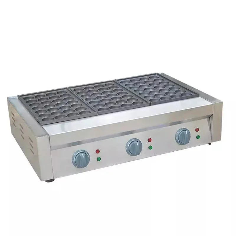 Grilled Fish Ball Machine Commercial Octopus Ball Machine Fish Egg Furnace Electric Three Board Fish Furnace/