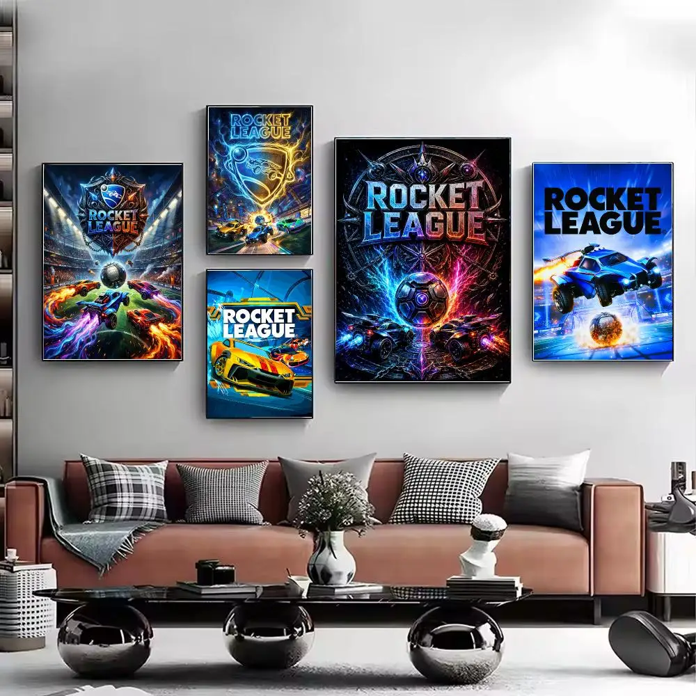 Game R-Rocket League Poster Stylish Wall Art Print for Living Room Bedroom Study Office Café Home Decor Modern Gift