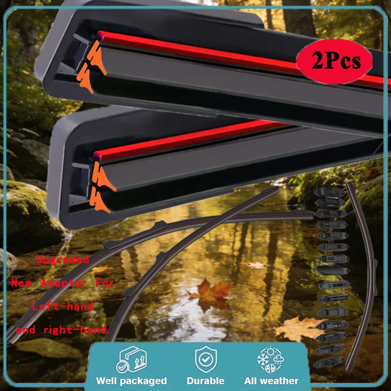 For Chevrolet Kalos T200 T250 2002-2010 Double Rubber Car Windshield Wiper Blade Front Windscreen Windshield Brushes Accessories