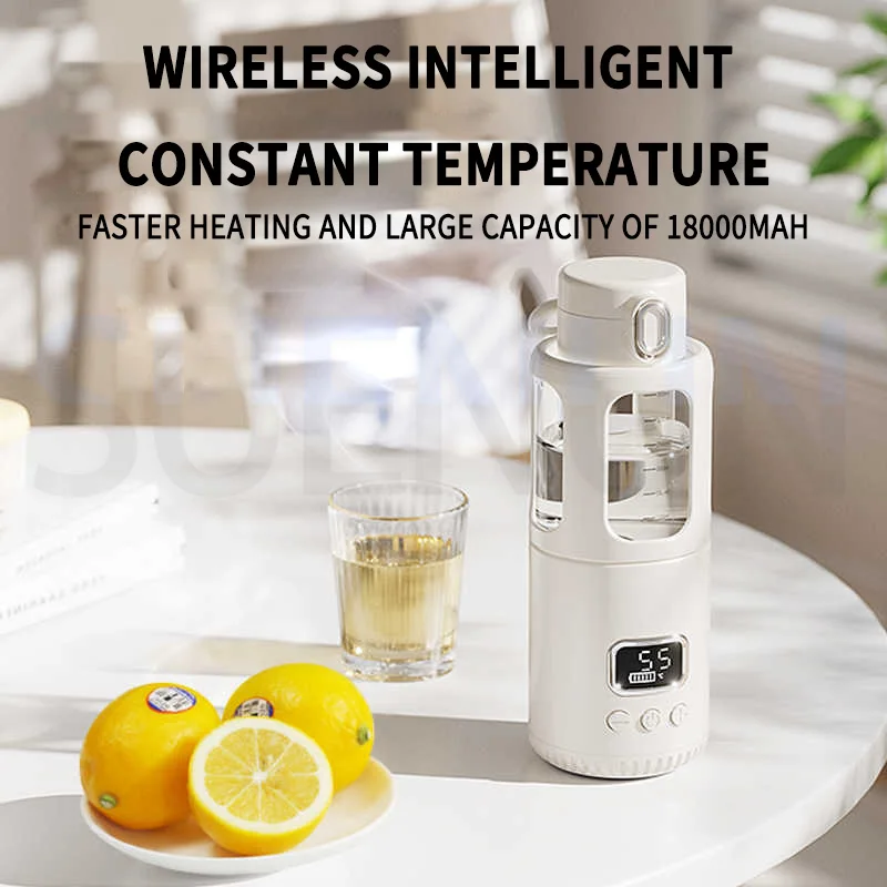 غلاية كهربائية لاسلكية، غلاية بدرجة حرارة ثابتة، غلاية مياه ساخنة مريحة للخروج وصنع غلاية الحليب