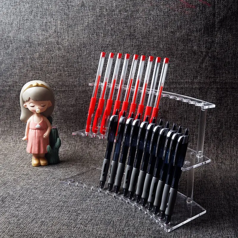 Multi Layer Pen Holder, Transparent Acrylic Ballpoint Pen, Signature Pen, Color Pen, Pen Display Holder, Pen Holder