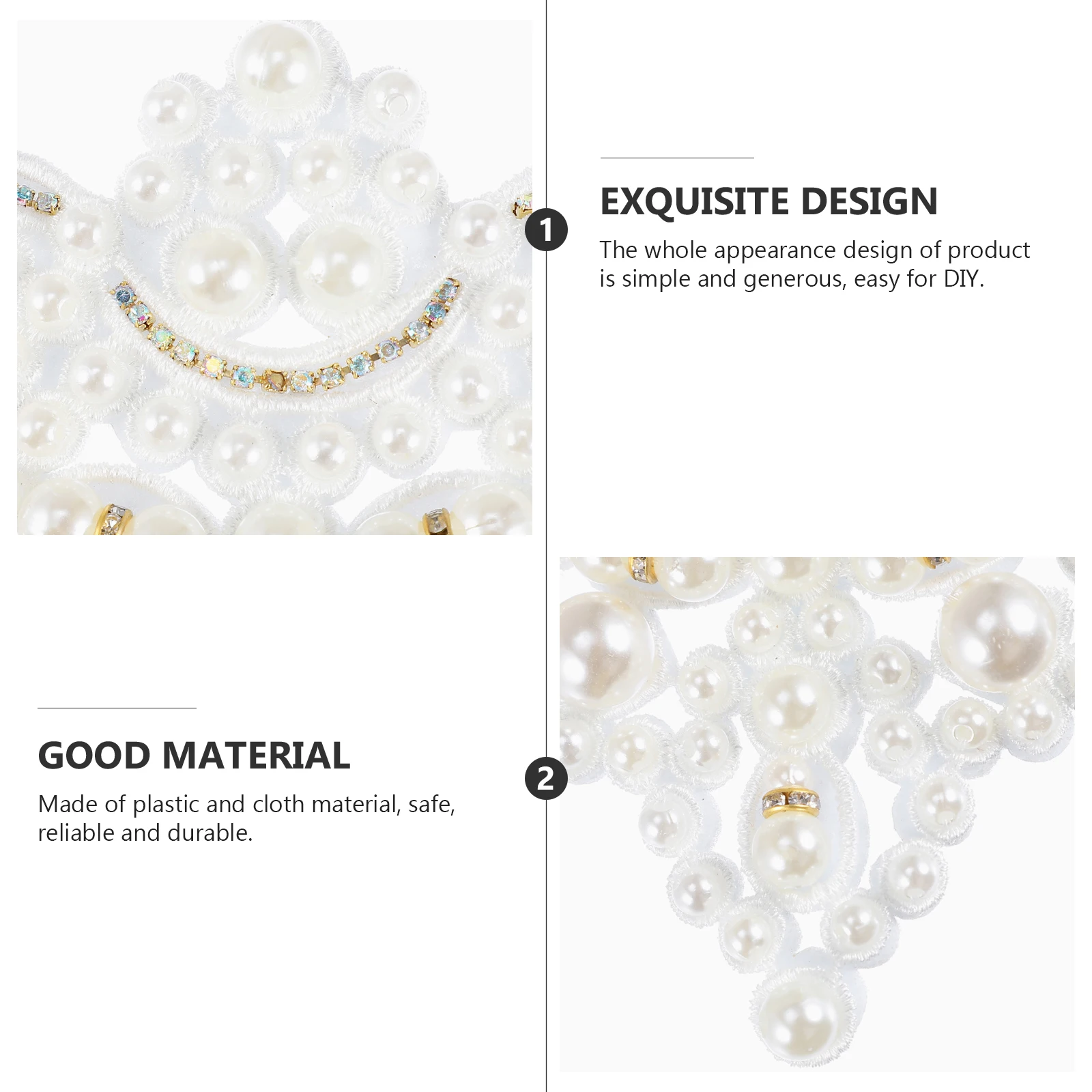 

Pearl Shoe Decor Accessories Lightweight Compact DIY nament Pearl Embellishment Craft Material For Wedding Party Banquet Daily