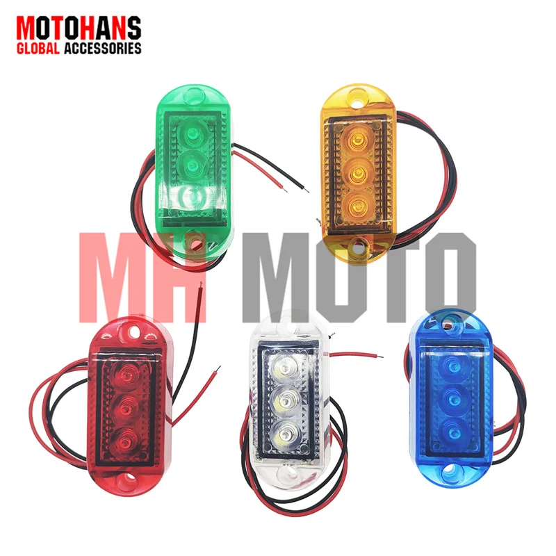 

1PC CAR LED CLEARANCE LIGHT SIDE MARKER TRUCK TRAILER LORRY LAMP 2LINE 50000H DC DC 12-24V FOR SIDE MARKER LIGHTS REAR LIGHT
