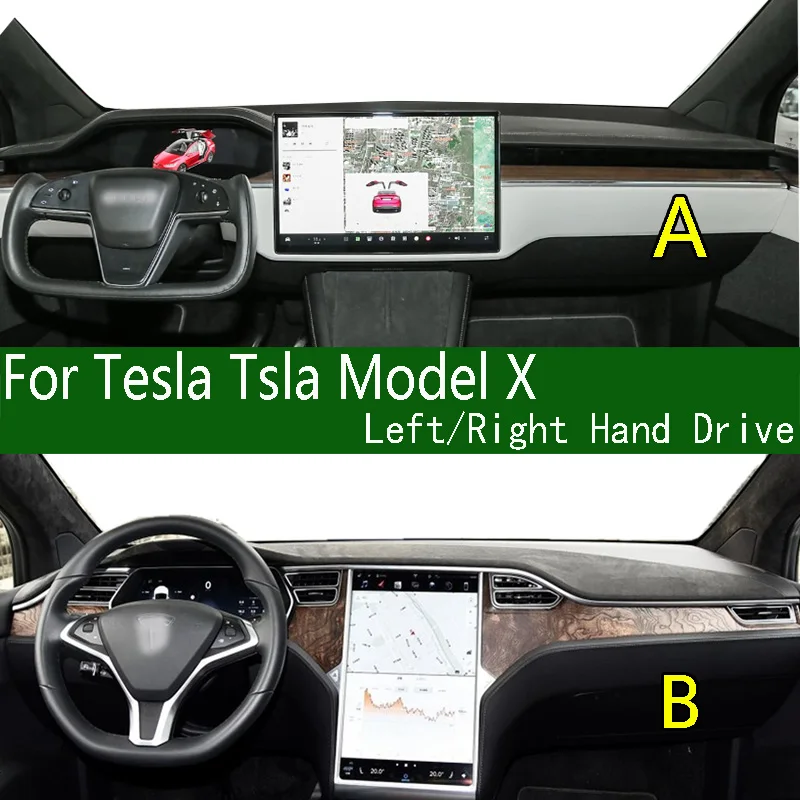 

Для Tesla Tsla Model X SUV 100D 75D 60D 90D Крышка приборной панели Солнцезащитный коврик для приборной панели Противоскользящий противогрязевой коврик для приборной панели