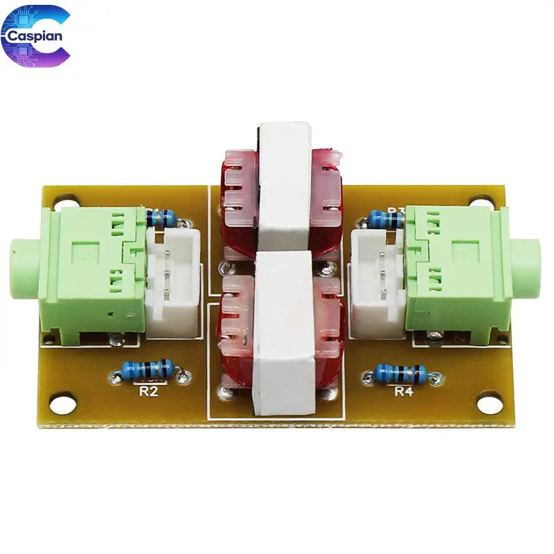 Ground Loop Noise Isolator Stereo Audio Filter Eliminate Hum Buzz for PC Speaker Sound