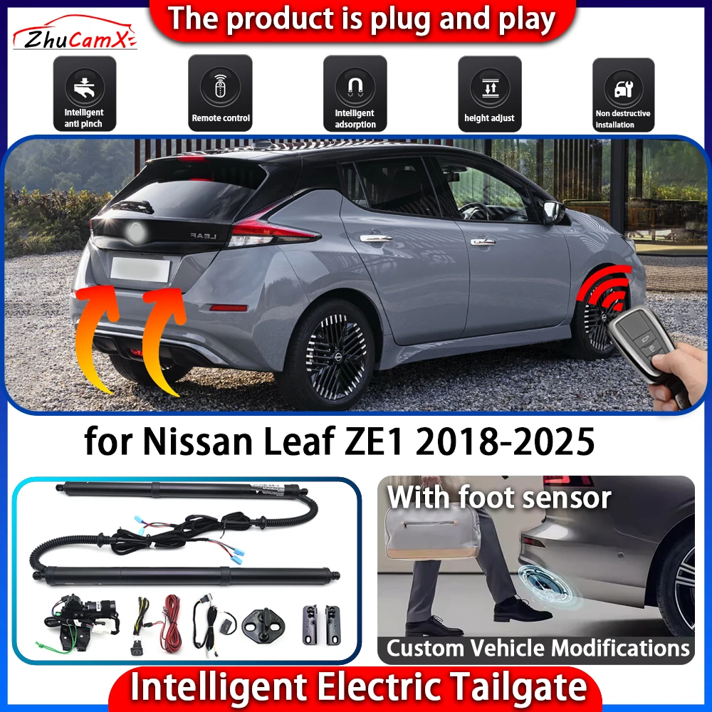 

ZhuCamX Smart Powered Tailgate System for Nissan Leaf ZE1 2018-2025 Automatic Intelligent Electric Trunk Lift Control Kit