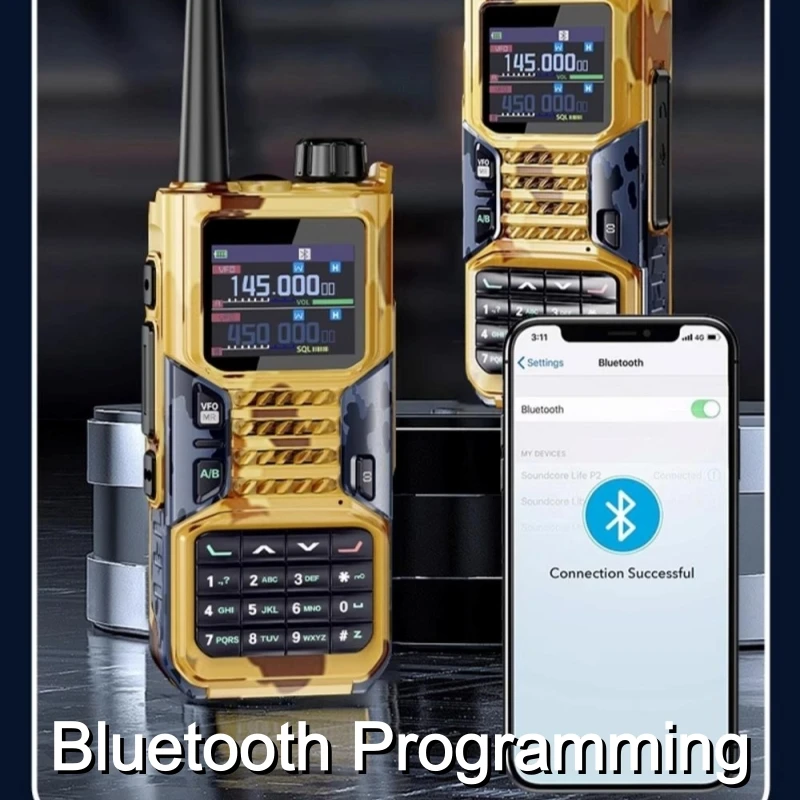 Baofeng Uv-5RH HUP نظام تحديد المواقع/Aprs طويلة المدى أجهزة اتصال لاسلكية مجموعة التخييم هام راديو بلوتوث البرمجة نوع-C شاحن