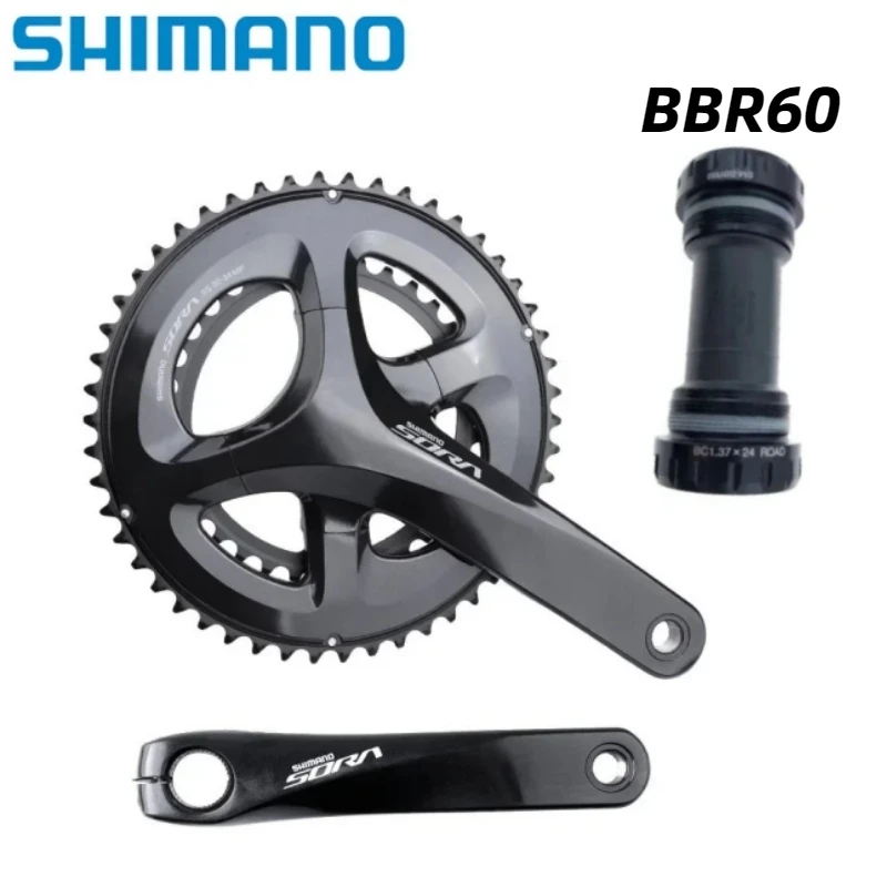 SHIMANO SORA FC-R3000 2x9 Speed 170mm 50-34T Crankse Groupset with Crankarm With RS501 BBR60 Road Crank 27 Speed For Road Bike