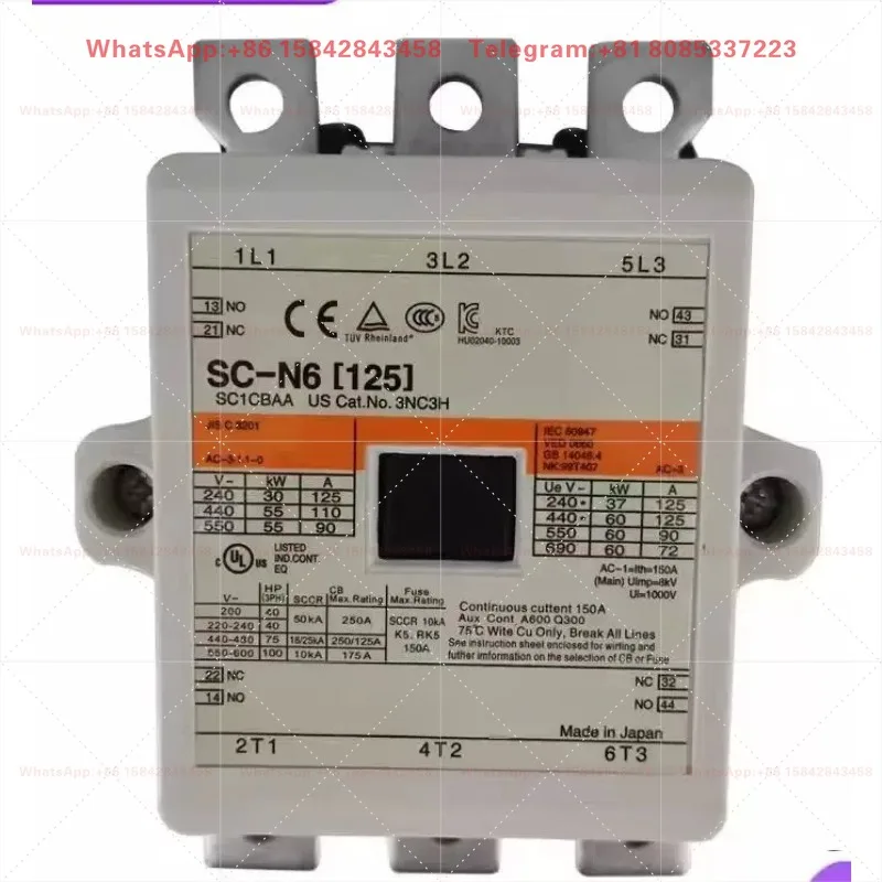 C-N4/SE N5 N6 N7 N8 N10 N11 N12 N14 N16 Original Magnetic Contactor 3-Pole AC Contactor
