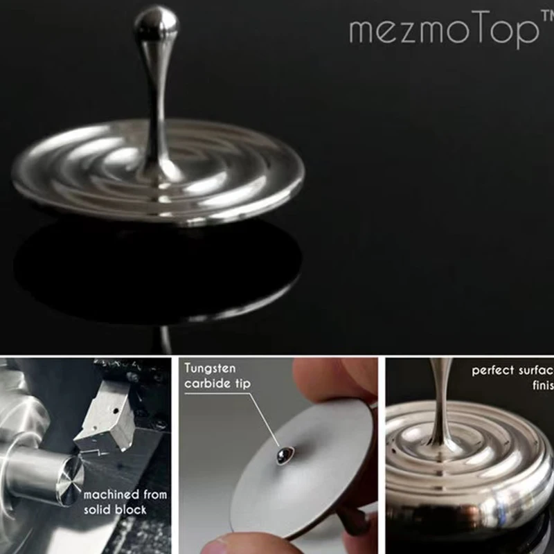 Water Drop Hand Spinning Top Metal Desktop Magic Flying Top Fusion Toy For Children Adults Office Stress Reliever Fidget Toy