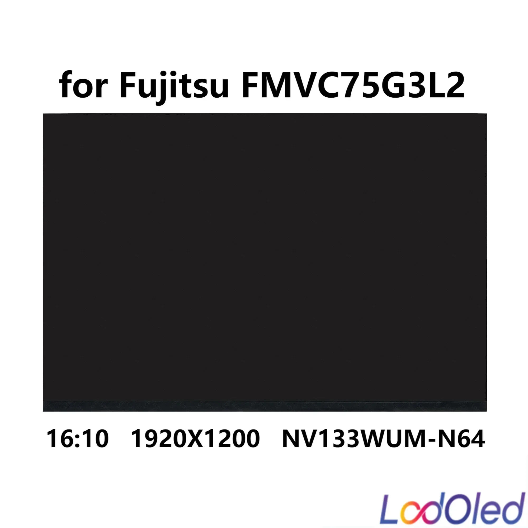 

13.3" WUXGA 16:10 LED IPS LCD Screen Display Panel Matrix Replacement 100% sRGB for Fujitsu FMVC75G3L2 1920x1200 30 Pins 60 Hz
