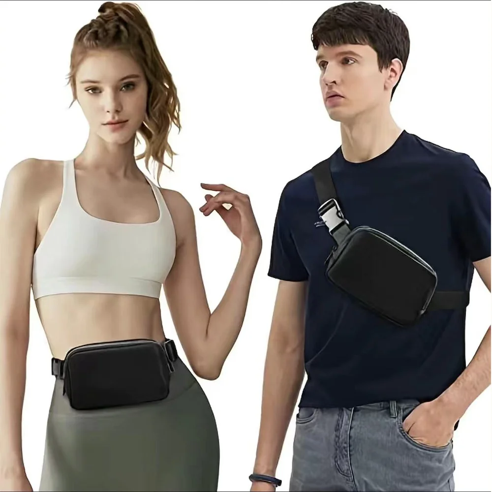 

Fanny Packs Sports Cross Bag Zipper Chest Bag Outdoor Running Hip Bag Travel Waterproof Female Belt Bags Money Pouch