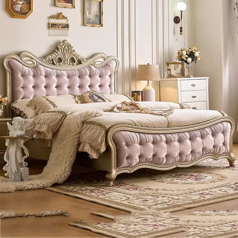 Storage Design High Double Bed Simple Minimalist Modern Mattress Double Bed Frame Luxury Cheap Cama Dobravel Bedroom Furniture