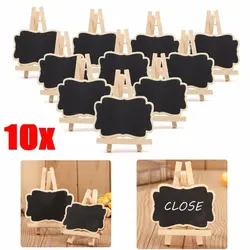 Madeira Quadro-negro Universal Message Board 10 PCS/Set Mini Quadro Portátil Decoração De Festa De Casamento Peças Decorativas