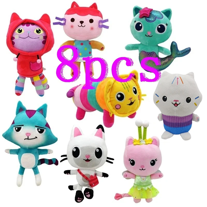 Muñeca Gabby, juguete de peluche, animal de peluche de dibujos animados, gato sirena, muñeca sirena de peluche, regalo de Navidad para niños
