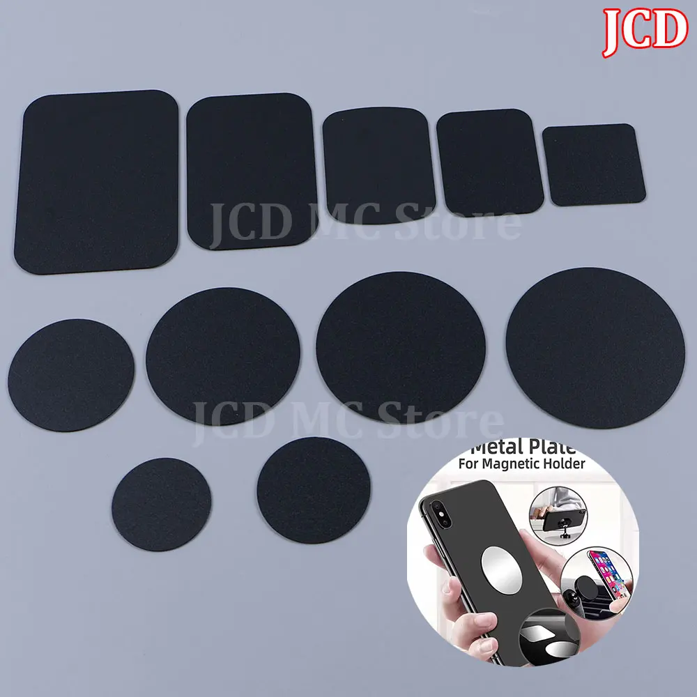 

10pcs Black Magnetic Metal Plate Sticker Disk Iron Sheet For Magnet Mobile Phone Holder Magnetic Car Stand For Iphone Xiaomi Hua