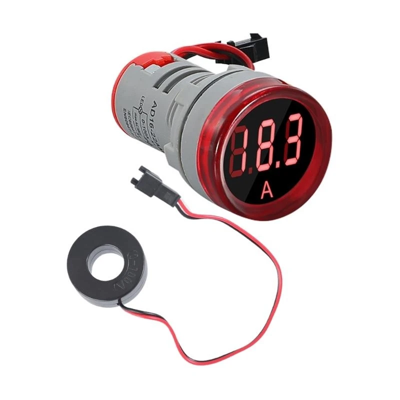 

652F 100A Current Meter Current Monitors Digital LED Display Voltmeter Light Panel Equipment