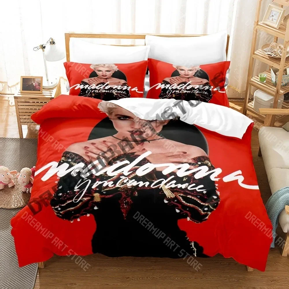 3D Print Madonna Bedding Set Single Twin Full Queen King Size Bed Set Adult Kid Bedroom Duvetcover Sets Game Anime Bed Sheet Set
