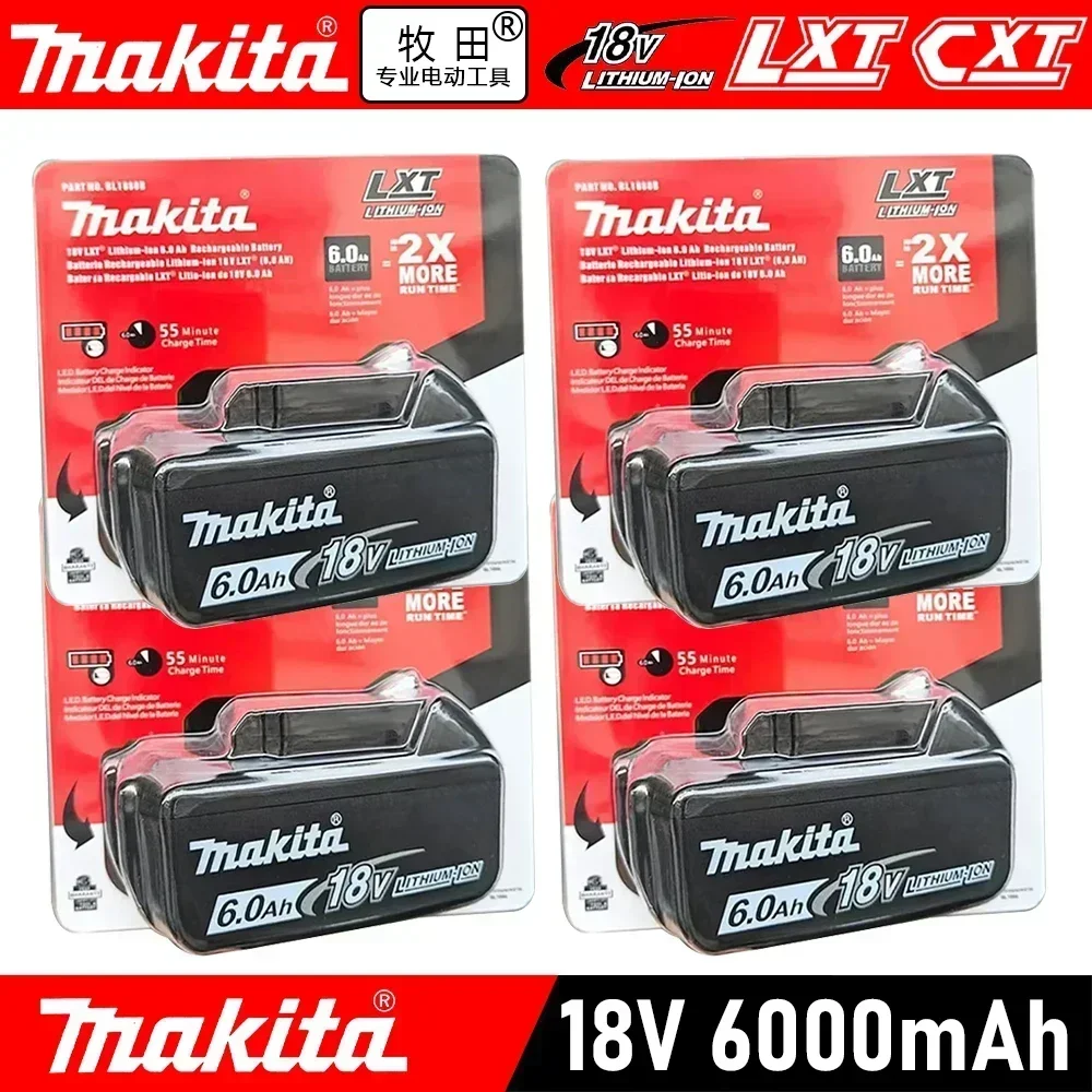 Makita 18V Batterij Pin Origineel Echt 6Ah 6000mAh BL1860 BL1850B BL1850 BL1840 BL1830B Makita Oplaadbare Lithium Batterij