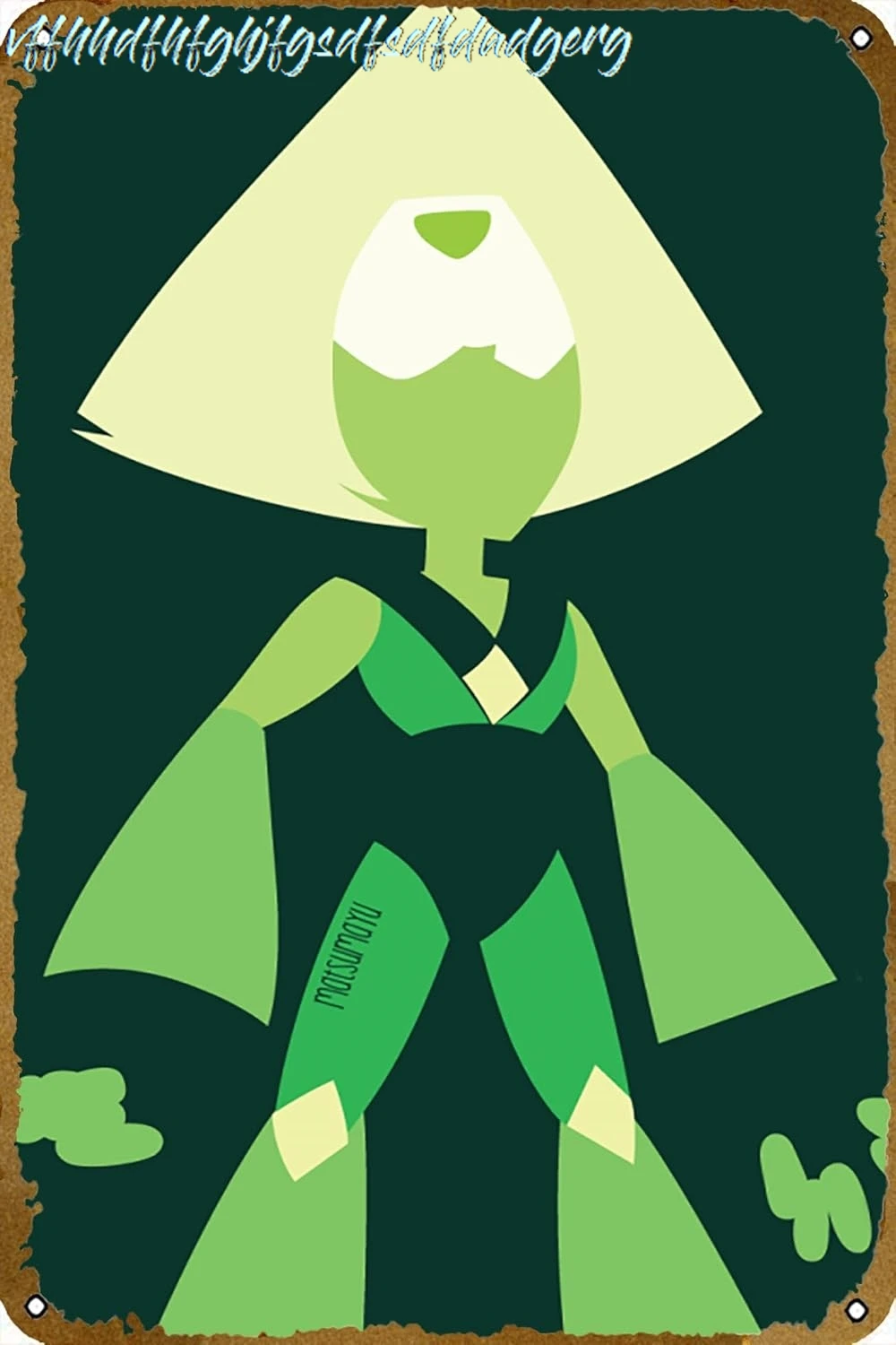 KNIOIL Steven Universe, Peridot Tv Show poster Tin Metal Novelty Sign Tin Metal Retro Wall Decor for Home,Street,Gate,Bars, sign