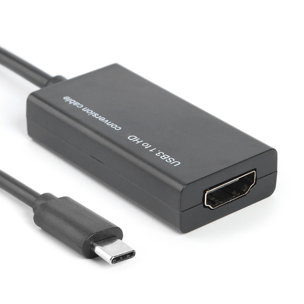 محول USB من النوع C إلى HDMI متوافق مع الإناث ، محول لجهاز MHD اللوحي للهاتف المحمول أندرويد