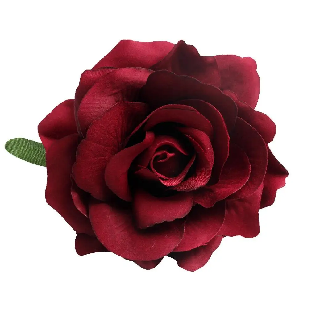 3–4 Stück 10 Stück künstliche Seidenblumen-Rosenknospen zum Selbermachen, Weinrot